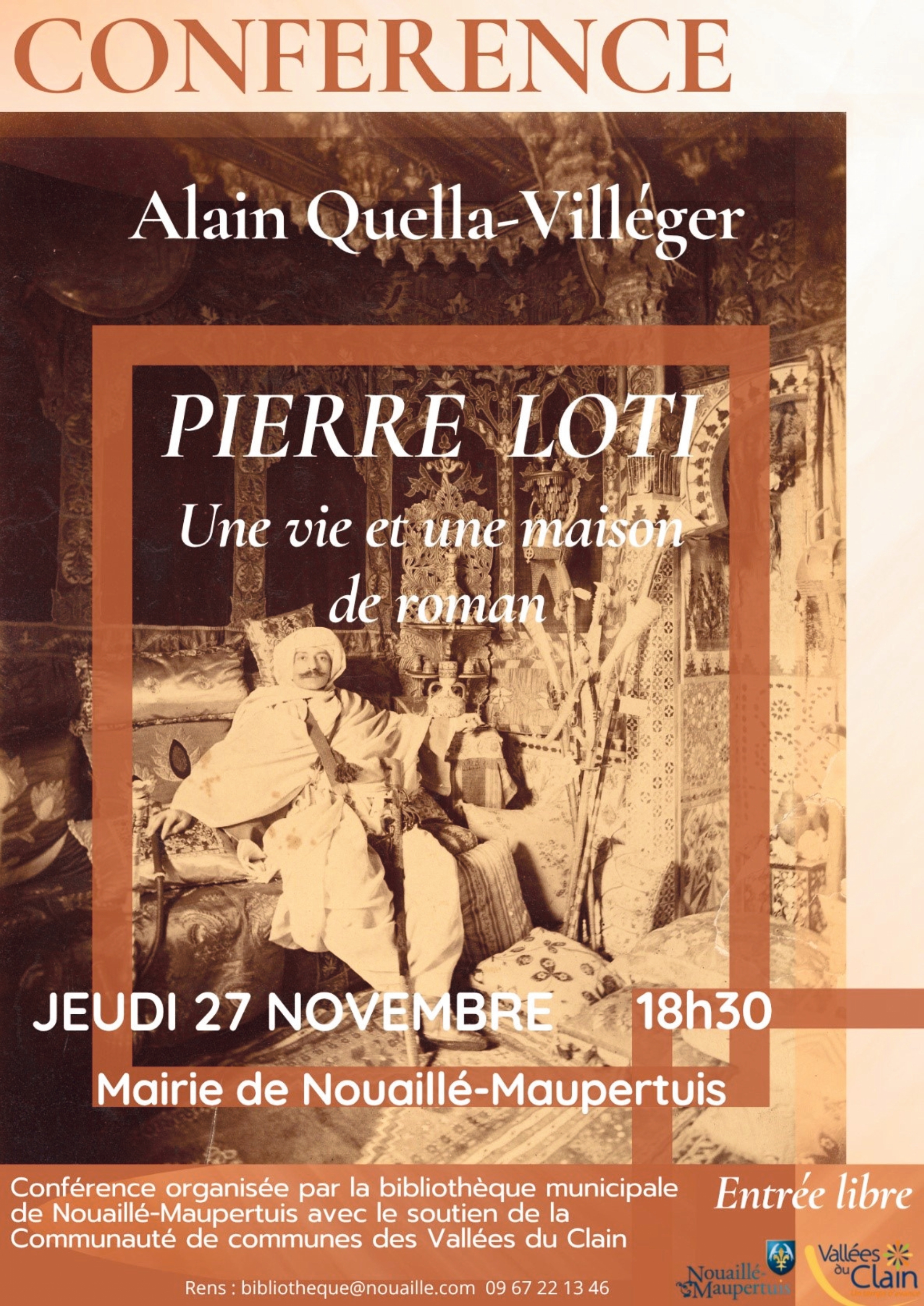 AFFICHE CONFERENCE PIERRE LOTI