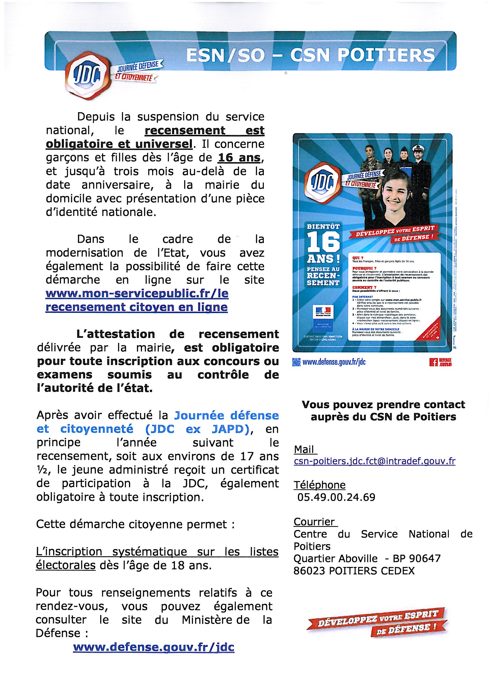 ESN SO CSN Poitiers